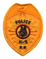 POLICE K-9 SHIELD BADGE PATCHES.
